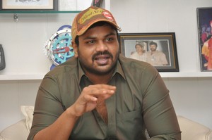 Manoj Interview Stills at Attack Movie